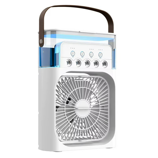 Compact USB Air Conditioner Fan with Mist Humidifier - HappyKidMart