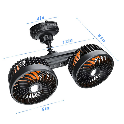 Portable Car Air Cooler Fan with Long Lasting Battery