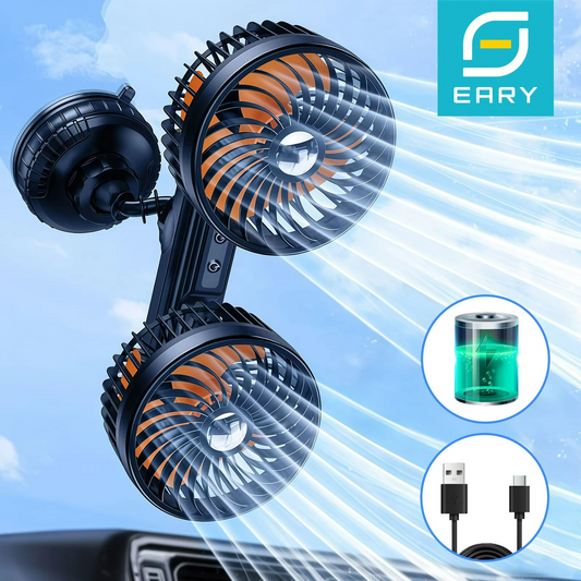 Portable Car Air Cooler Fan with Long Lasting Battery - HappyKidMart