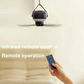Compact Outdoor Fan with LED Light and Remote - HappyKidMart