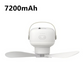 Compact Outdoor Fan with LED Light and Remote