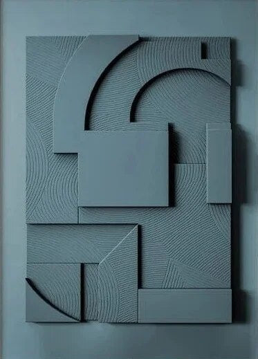Modern Geometric Wall Decor Canvas Art