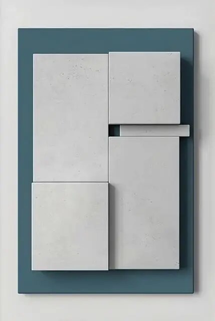 Modern Geometric Wall Decor Canvas Art