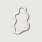Curved Wall Mirror | White Rounded Frame - HappyKidMart