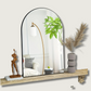 Curved Wall Mirror | Sleek Silver Frame Style - HappyKidMart