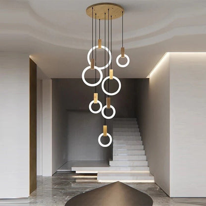 Classic Wooden Round Pendant Light