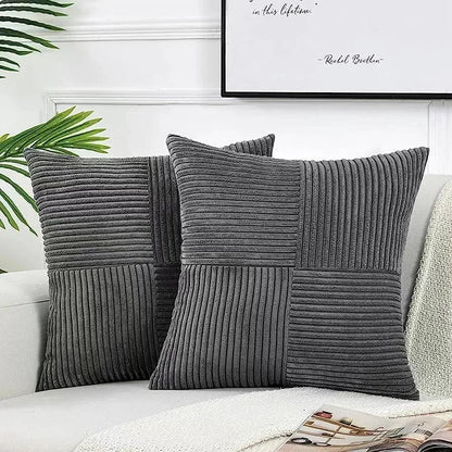Textured Cushion Covers | Ribbed Geometric Design