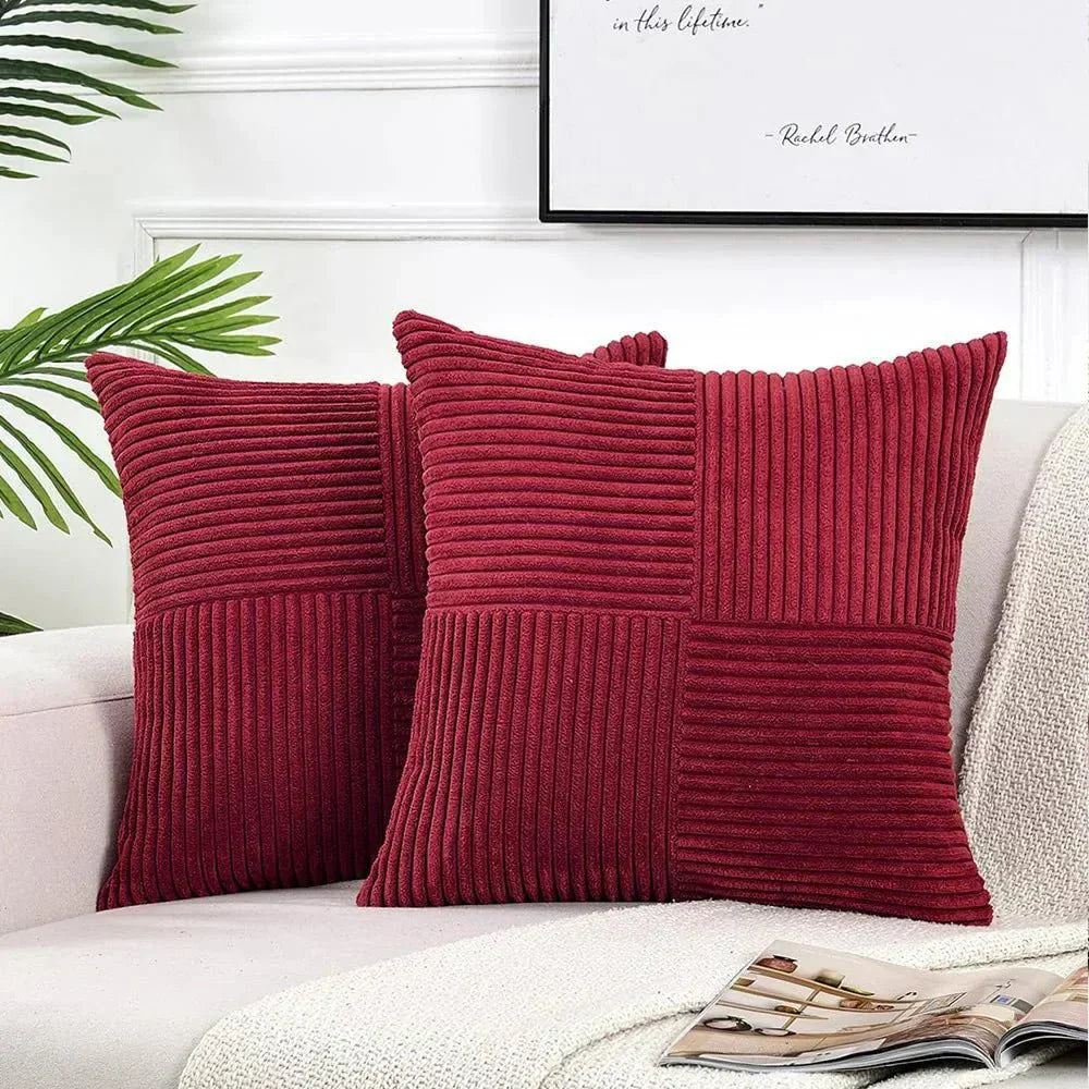 Textured Cushion Covers | Ribbed Geometric Design