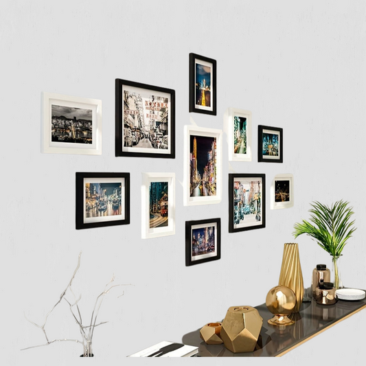 Stylish Multi Piece Frame Set | Black and White Decor - HappyKidMart