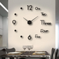 Stylish Wall Clock with 3D Number Display