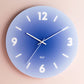 Stylish Glass Wall Clock | Orange Gradient Face
