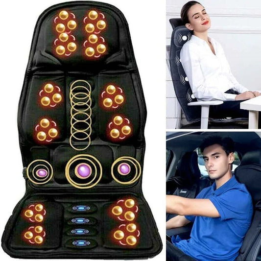 Relaxing 8 Mode Heated Massage Chair Cushion - HappyKidMart