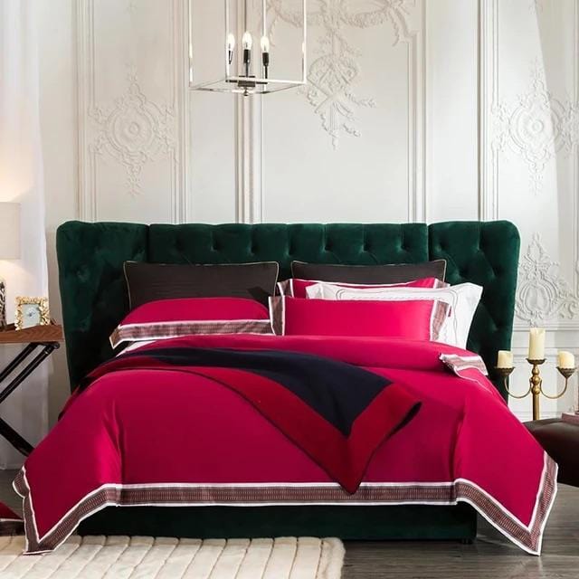 Luxury Soft Bedding Duvet Set With Elegant Trim