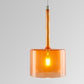 Modern Glass Pendant Lighting | Clear Red Hanging Lamp