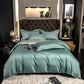 Luxurious Silver Accent Cotton Bed Sheets Set