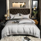 Luxurious Silver Accent Cotton Bed Sheets Set