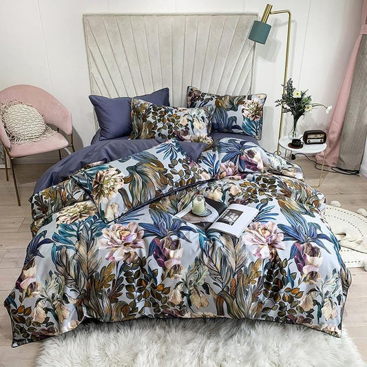 Vibrant Flower Pattern Bedding Set - HappyKidMart