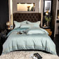 Luxurious Silver Accent Cotton Bed Sheets Set