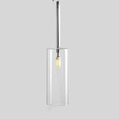 Modern Glass Pendant Lighting | Clear Red Hanging Lamp