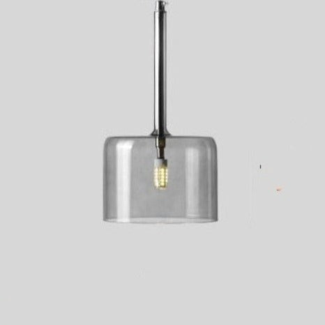 Modern Glass Pendant Lighting | Clear Red Hanging Lamp