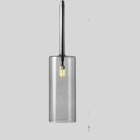 Modern Glass Pendant Lighting | Clear Red Hanging Lamp