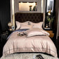 Luxurious Silver Accent Cotton Bed Sheets Set