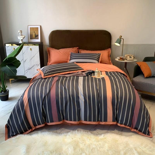 Soft Cotton Bedding Set | Classic Stripe Design - HappyKidMart