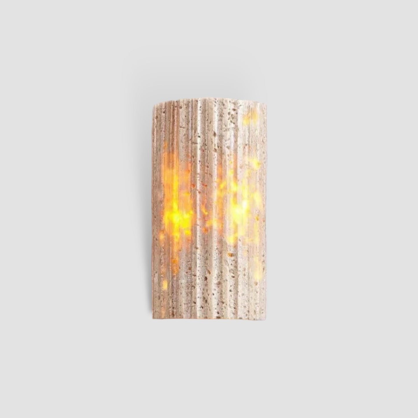 Rustic Rock Wall Light | Earthy Stone Finish - HappyKidMart