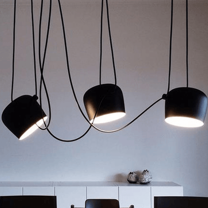 Stylish Hanging Light | Adjustable Dark Metal Shade