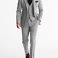 Traditional Brown Herringbone 3 Piece Suit