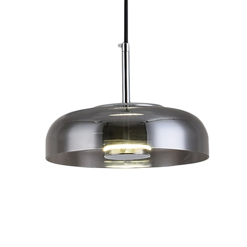 Stylish Glass Pendant Lighting | Stone Decor Disc
