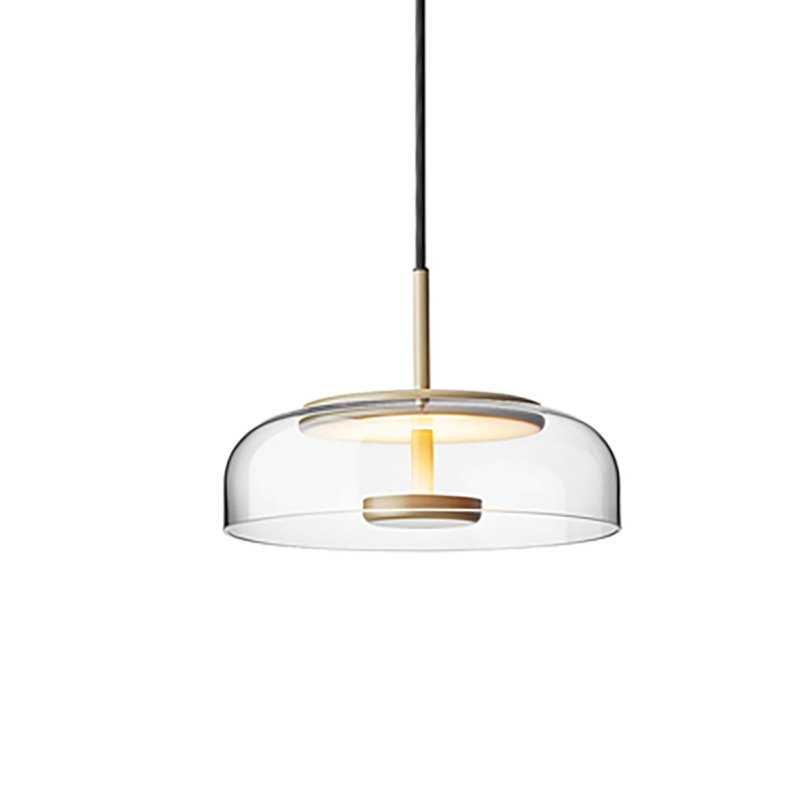 Stylish Glass Pendant Lighting | Stone Decor Disc