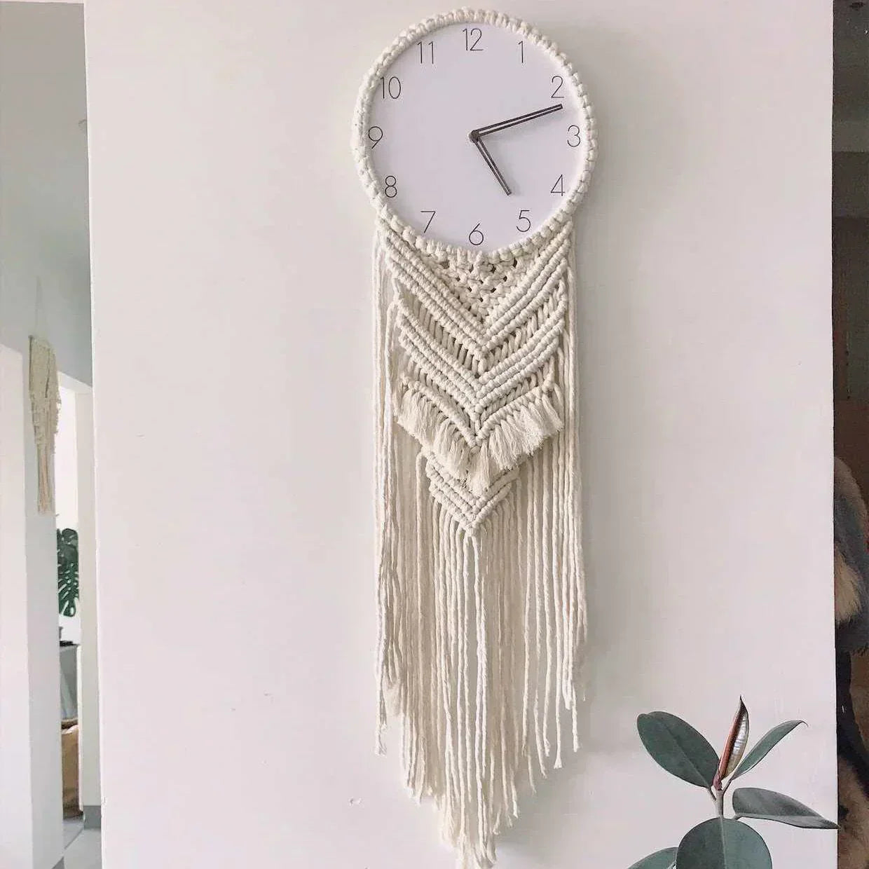 Boho Chic Woven Wall Clock - HappyKidMart