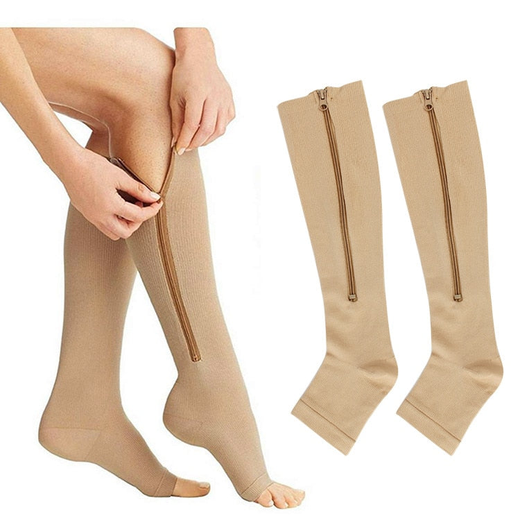 Easy On Zipper Compression Socks - HappyKidMart