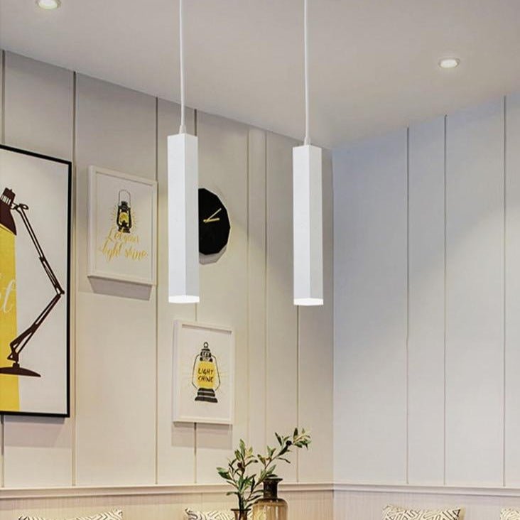 Compact LED Hanging Light | Slim Drop Pendant