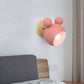 Colorful Nursery Lamp | Cute Mouse Wood Wall Light