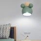 Colorful Nursery Lamp | Cute Mouse Wood Wall Light