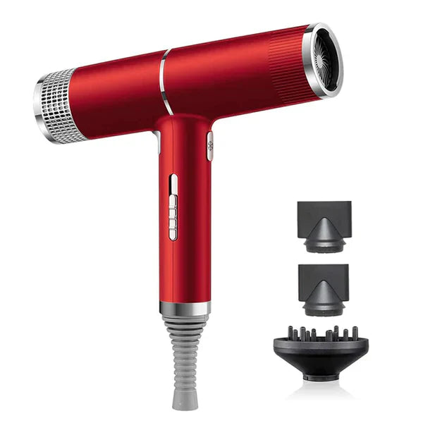 Fast Ionic Salon Hair Dryer with Diffuser & Nozzles - HappyKidMart