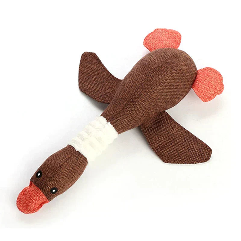 Fun Plush Duck Dog Toy - HappyKidMart