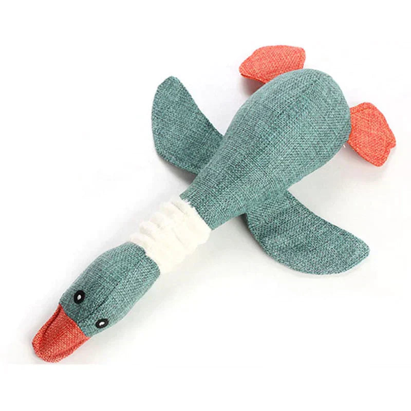 Fun Plush Duck Dog Toy