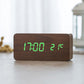 Stylish Wooden LED Digital Clock