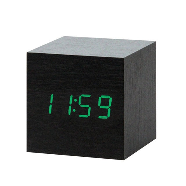 Stylish Wooden LED Digital Clock