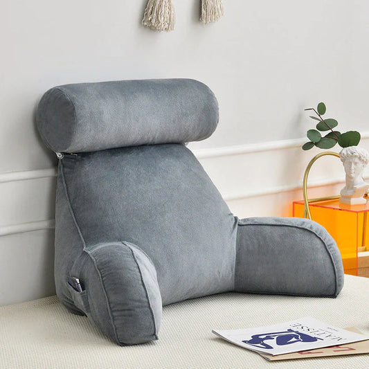 Comfortable Bedrest Pillow with Supportive Arms - HappyKidMart