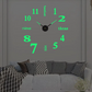 Stylish Wall Clock with 3D Number Display