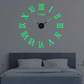 Stylish Wall Clock with 3D Number Display