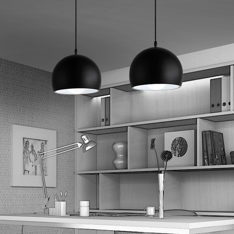 Sleek Black Metal Pendant Lighting