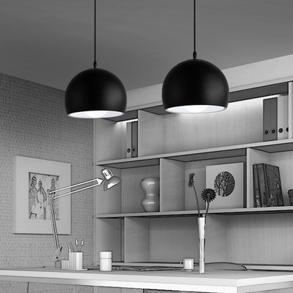 Sleek Black Metal Pendant Lighting