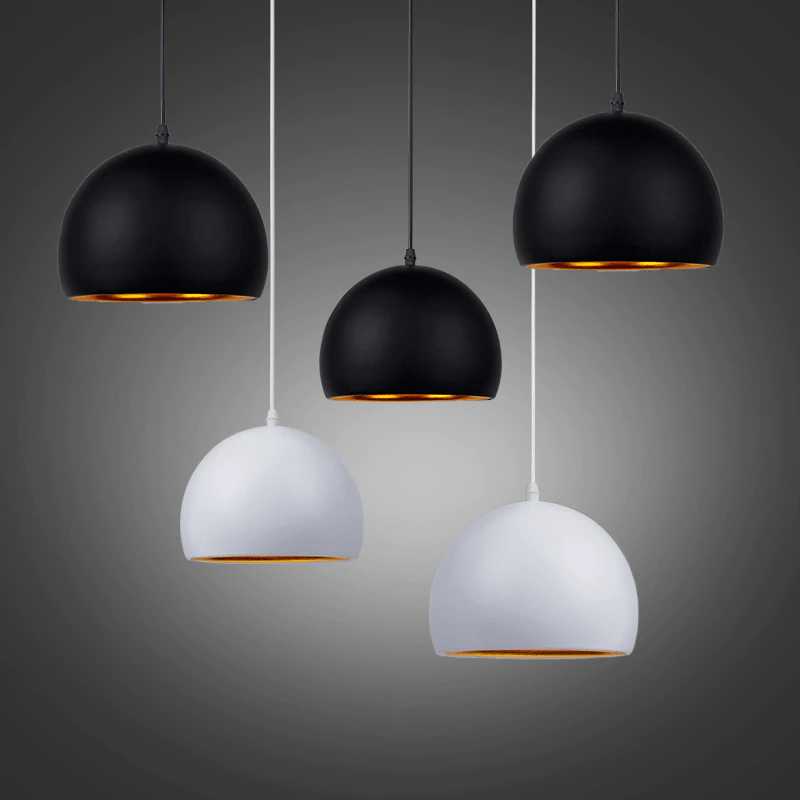 Sleek Black Metal Pendant Lighting