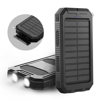 Portable Solar Dual USB Waterproof Charger - HappyKidMart