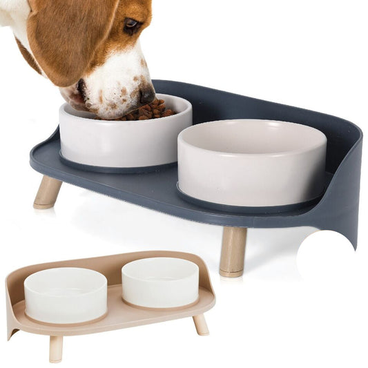 Easy Clean Raised Pet Bowl Set - HappyKidMart